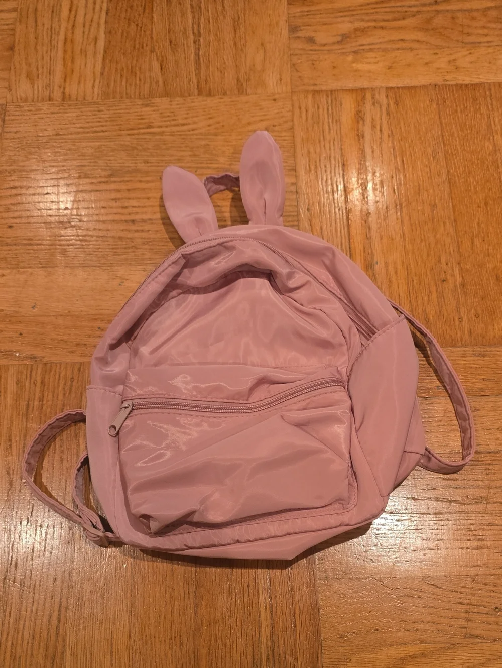 Pink Bunny-Ear Mini Backpack for Women
